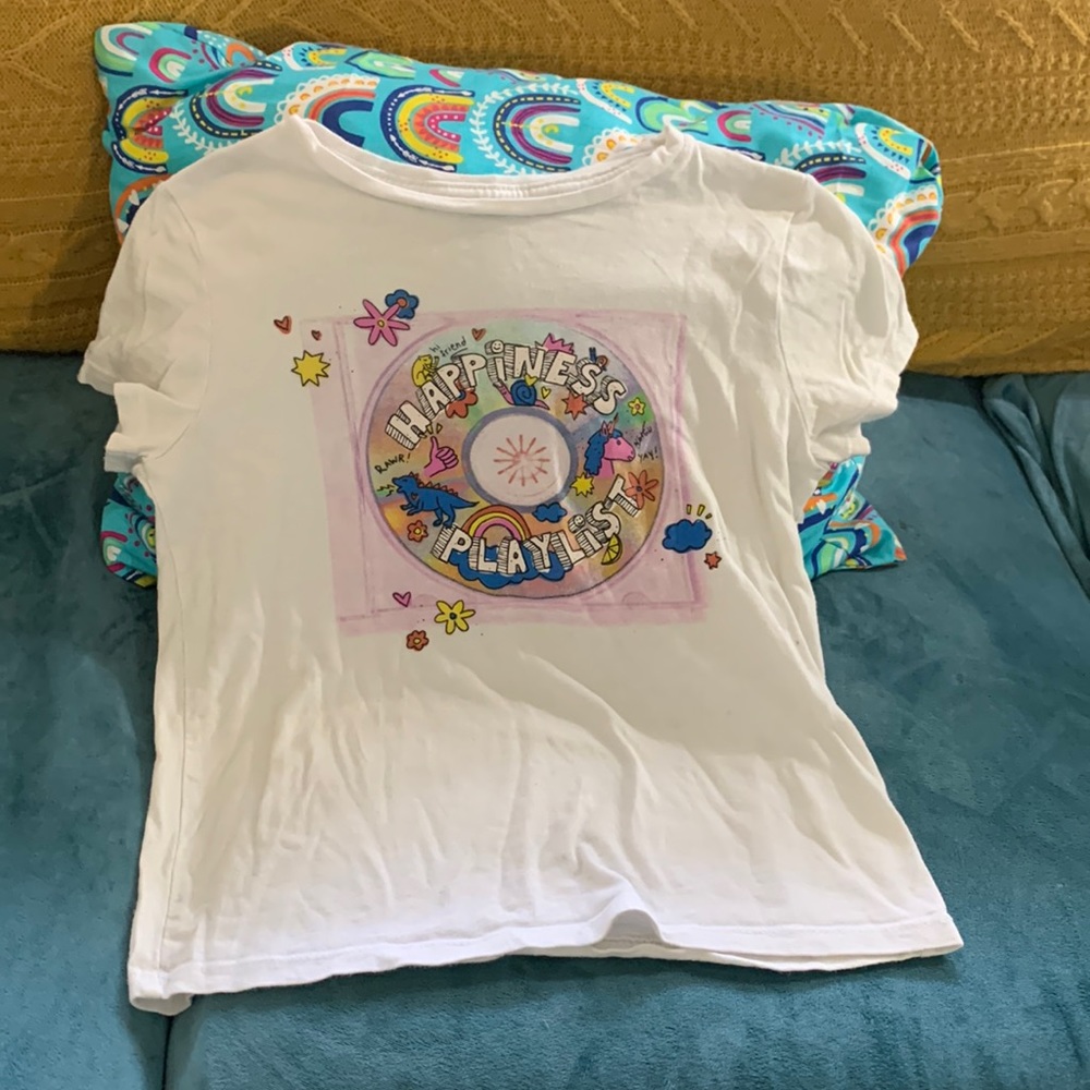 Girls medium graphic tee old navy